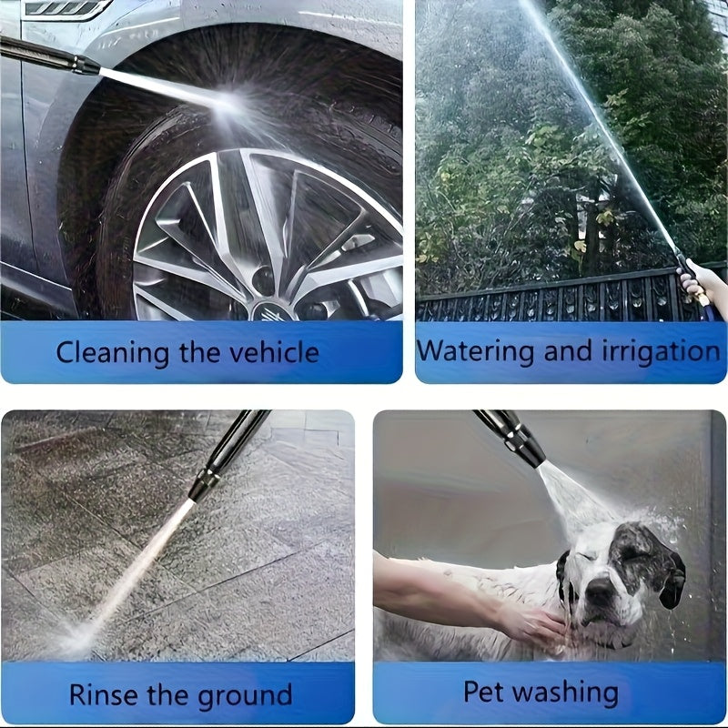 Professionelle Hochdruck-Reinigungsdüse mit Verlängerungsschlauch – Vielseitige Hand-Sprühpistole für Auto, Garten & Haustier