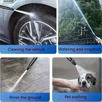 Professionelle Hochdruck-Reinigungsdüse mit Verlängerungsschlauch – Vielseitige Hand-Sprühpistole für Auto, Garten & Haustier
