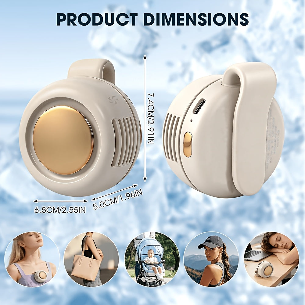 Kabelloser Blasenfrei-Ventilator – 360° Rundum-Wind, leise Kühlung für heiße Tage