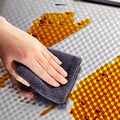 Selbstklebende Edelstahl-Folien-Tapete – 1 m x 40 cm, silber – Öl-, wasser- & hitzebeständig – Ideal für Küchenrückwände & Arbeitsplatten