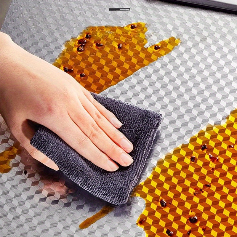 Selbstklebende Edelstahl-Folien-Tapete – 1 m x 40 cm, silber – Öl-, wasser- & hitzebeständig – Ideal für Küchenrückwände & Arbeitsplatten
