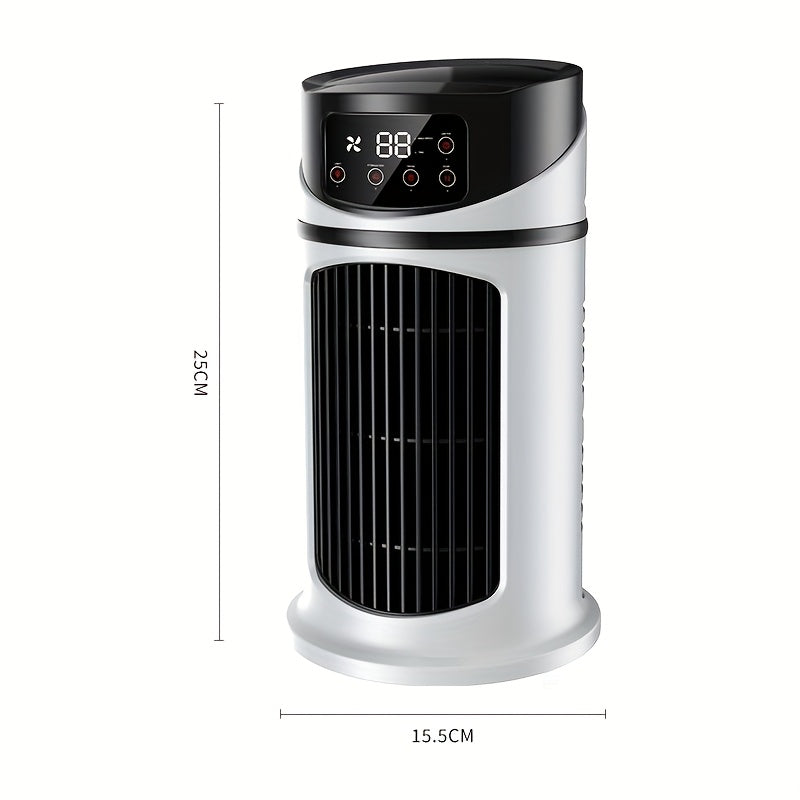 3-in-1 Luftkühler: Ventilator + Luftbefeuchter + Nachtlicht – 91 oz Wassertank, 6-stufiger Wind