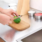 Selbstklebende Edelstahl-Folien-Tapete – 1 m x 40 cm, silber – Öl-, wasser- & hitzebeständig – Ideal für Küchenrückwände & Arbeitsplatten