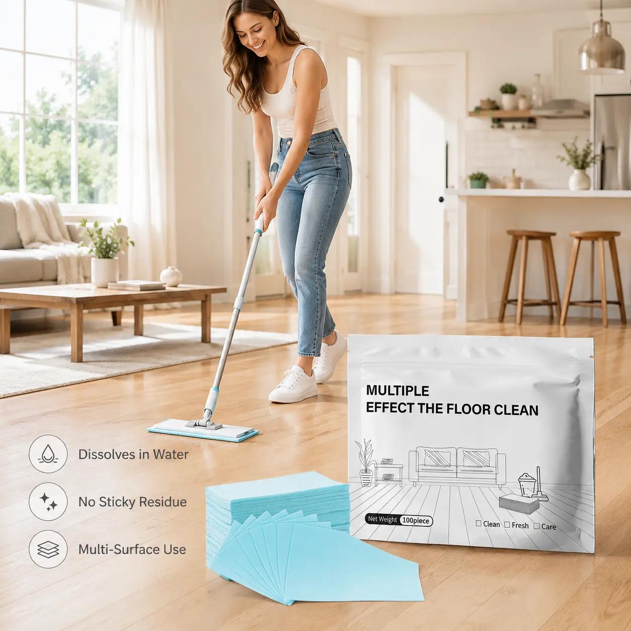 All-in-One Boden-Reinigungstabs – kraftvoll gegen Bakterien & Gerüche 100 Pcs/ Set