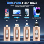 Foto-Speicherstick für alle Geräte – MFi-zertifiziert, USB 3.0, 4-in-1 für iPhone & Android